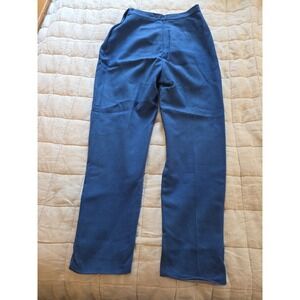 60s 50s VTG Pin‎ Up Blue Cigarette Capri Pants Sm/Med Monroe Hepburn Style 25"
